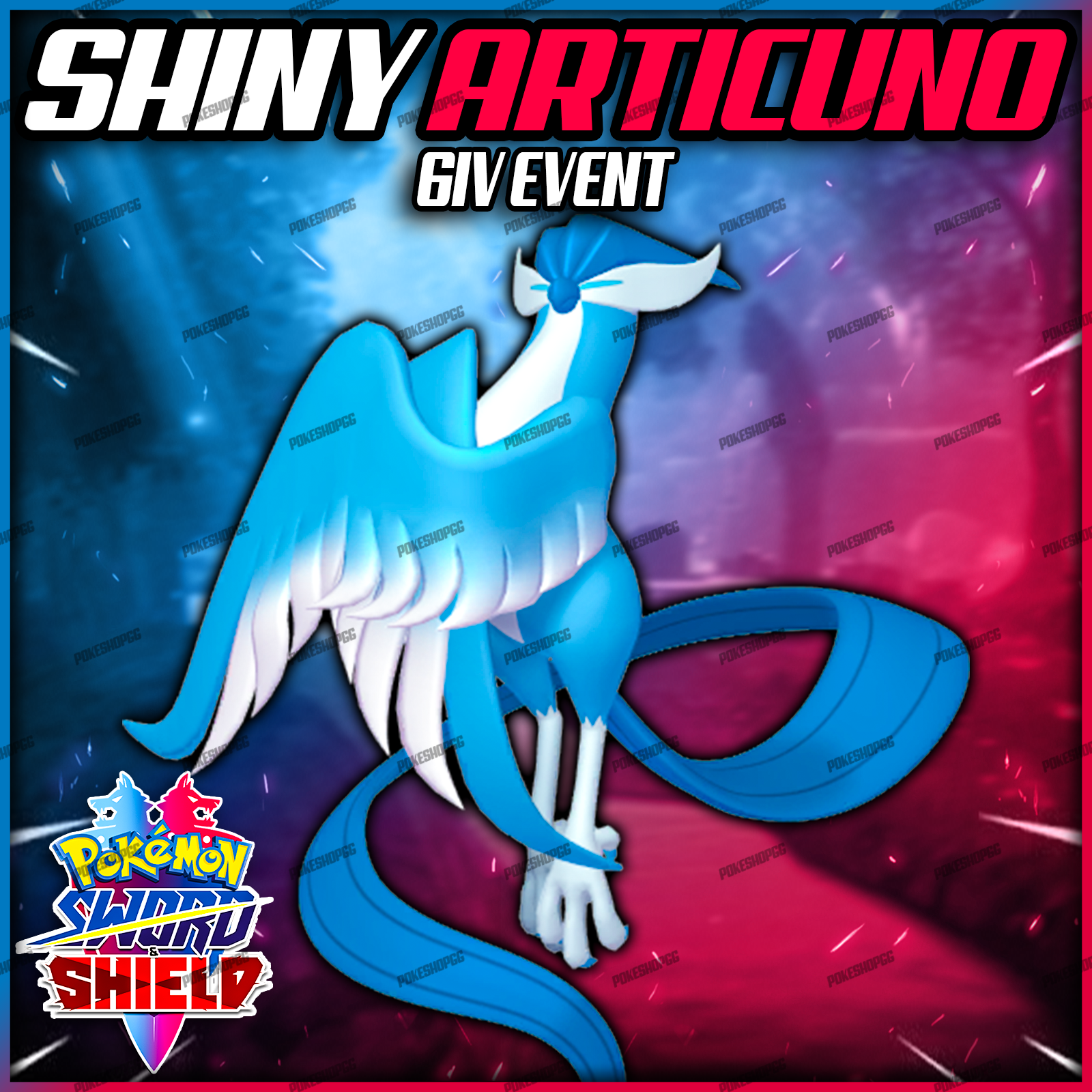 ✨ SHINY GALARIAN ARTICUNO ✨ 6IV TIMID BATTLE-READY, Pokemon Scarlet and  Violet