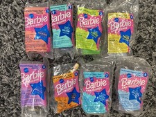 1994 Full Barbie Doll Set McDonald  s 8 Pcs Lot Sealed Toys Mattel Happy Meal