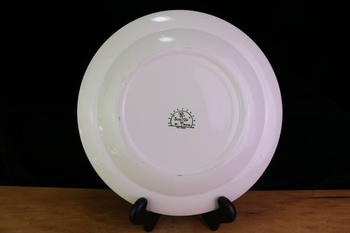 Royal China SUN UP Green Rooster 12 1/4 " Chop Serving Plate Platter MCM - Picture 3 of 4