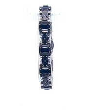 Schwarz & Blau Schmuck Co.11mm Edelstahl Diamant -0.08ctw Drei Farbig Armband