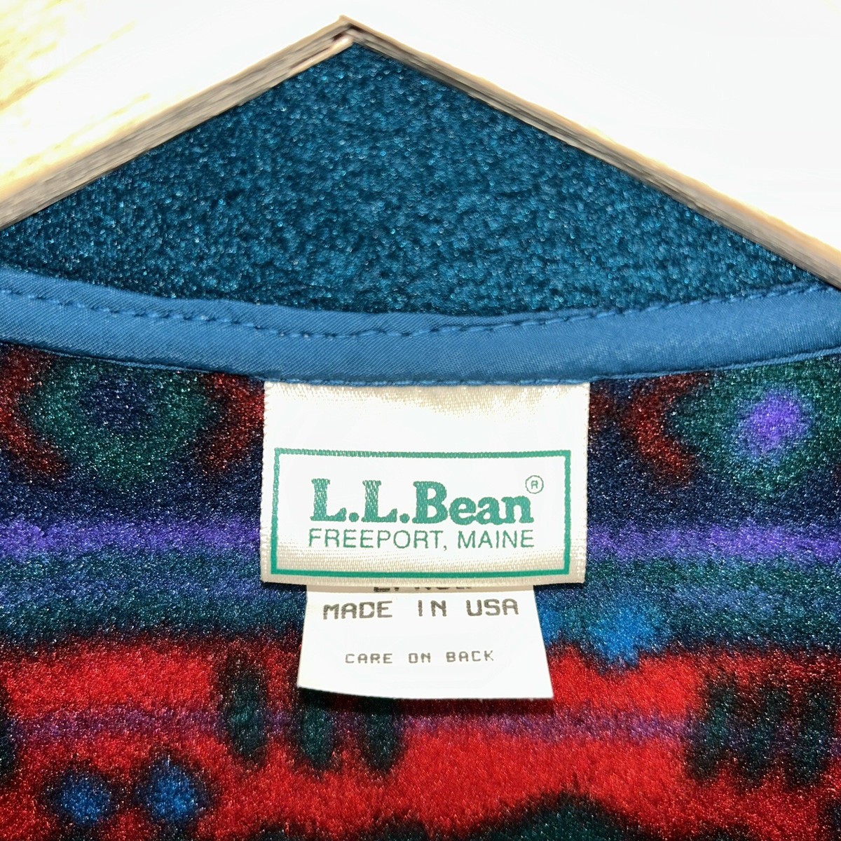 Polaire à poils longs vintage LL BEAN, grande taille des