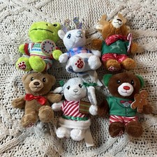 Build A Bear Advent Calendar Mini Plush 5" Lot Of 6 with Outfits Reindeer Frog