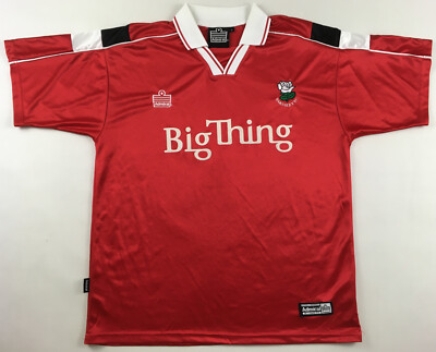 Barnsley FC 2000 2001 Big Thing Admiral shirt home jersey red vintage XXL  UK