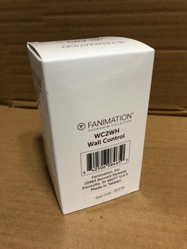 Fanimation WC2 White 3 Speed Fan & Light Wall Control - Picture 3 of 7