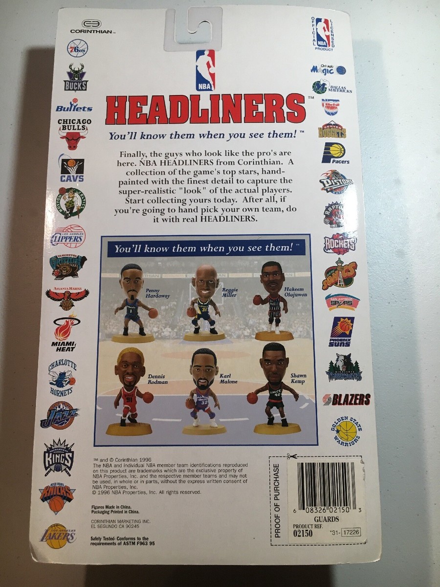 NBA HEADLINERS 3セット　1996 Glenn Robinson 1996 NBA HEADLINERS 3” Tall Hand Painted Corinthian