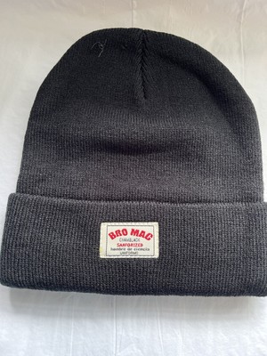 BRO MAC  BEANIE MÜTZE 10 JAHRE -TEENS SCHWARZ Neu ohne Etikett