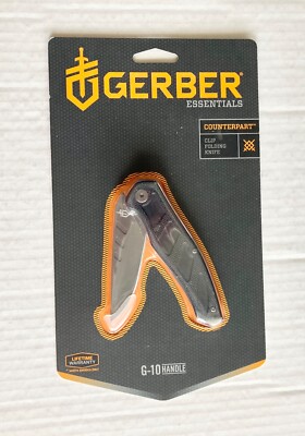 Gerber Counterpart Clip Folding Knife 3 in 7Cr17Mov SS Blade G10 Handle 3.3 OZ