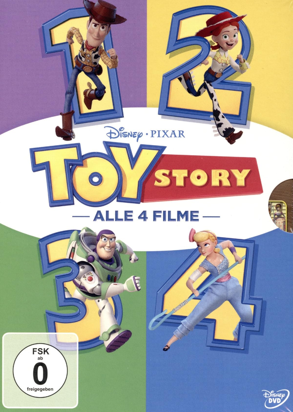 Toy Story 1-4 (DVD) Tom Hanks Tim Allen Annie Potts Tony Hale Keegan-Michael Key