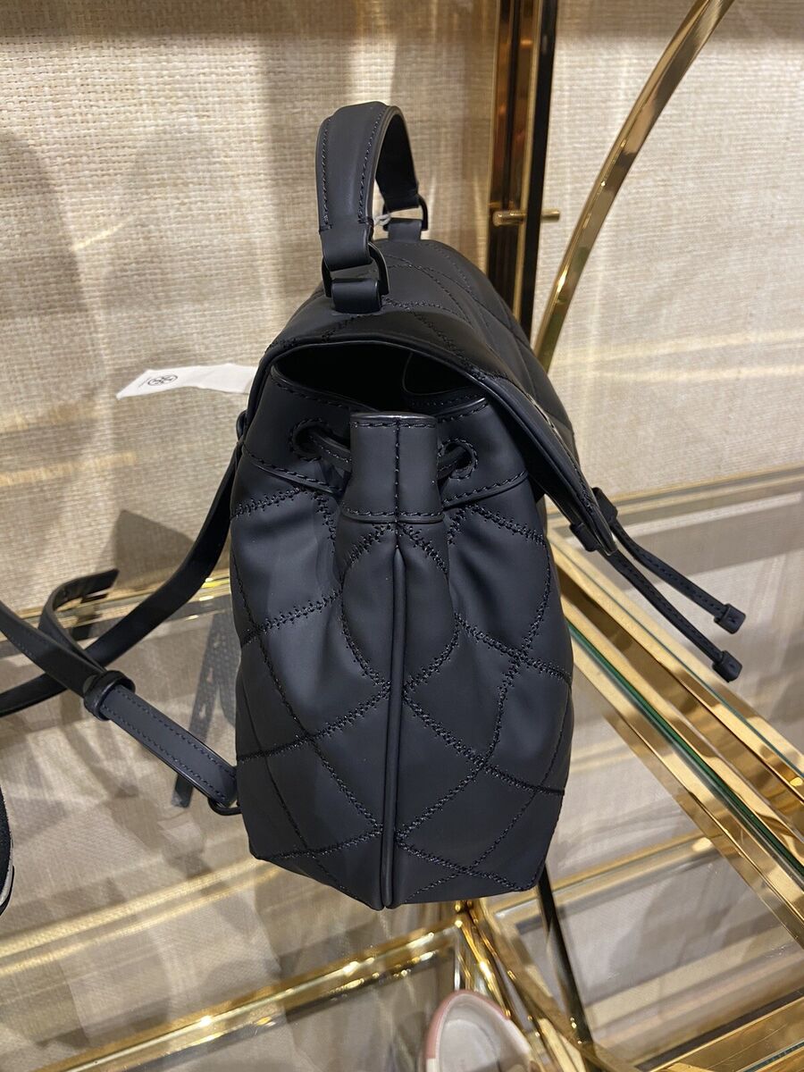 Tory Burch Willa 145276 Backpack Matte Black | eBay Tory Burch Willa 145276 Backpack Matte Black | eBay