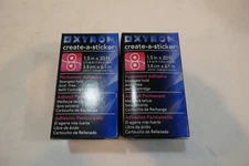 2 packs Xyron Create-A-Sticker Refill Cartridges lot of 2 1.5 in X 20ft.  NIB