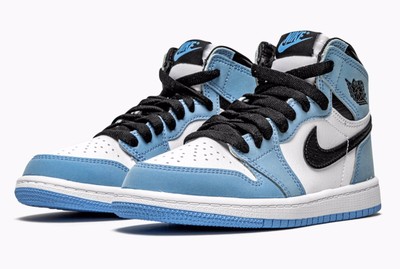 DS KIDS NIKE AIR JORDAN 1 RETRO HIGH OG PS Under Blue AQ2664 134 SZ 12 C  BOXDAMA | eBay