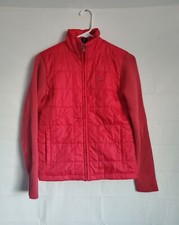 Ellesse Lightweight puffer Jacket with Knitted sleeves Red Women size Small