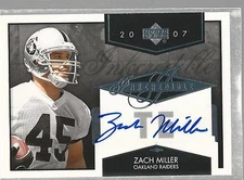 2007 Upper Deck Inkredible #INKZM Zach Miller