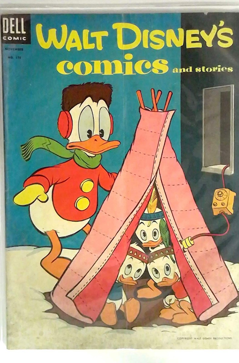 Walt Disney's and Stories #170 Dell (1954) Donald Duck 1st