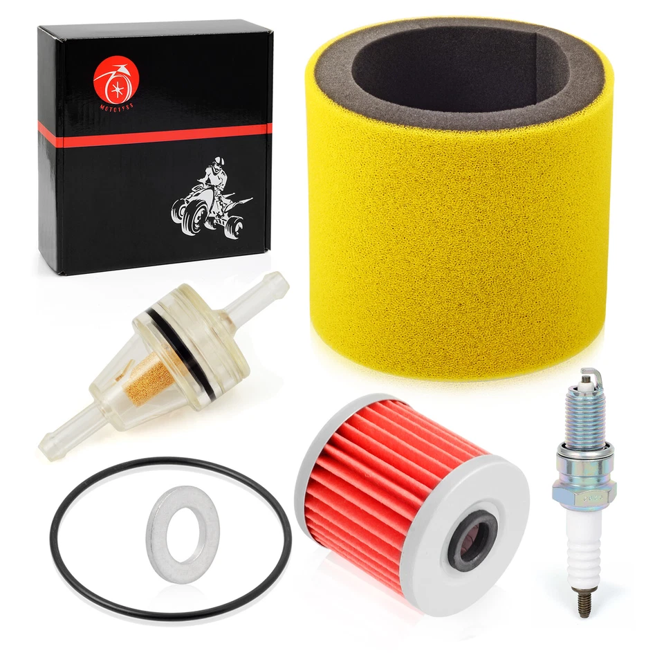 Air Filter Foam Oil Filter Spark Plug for Kawasaki KLF300-C Bayou 300 1989-2004  - Image 3 of 4