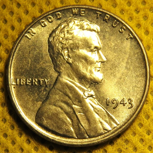 Uncirculated 1943 Steel Lincoln Wheat Cent