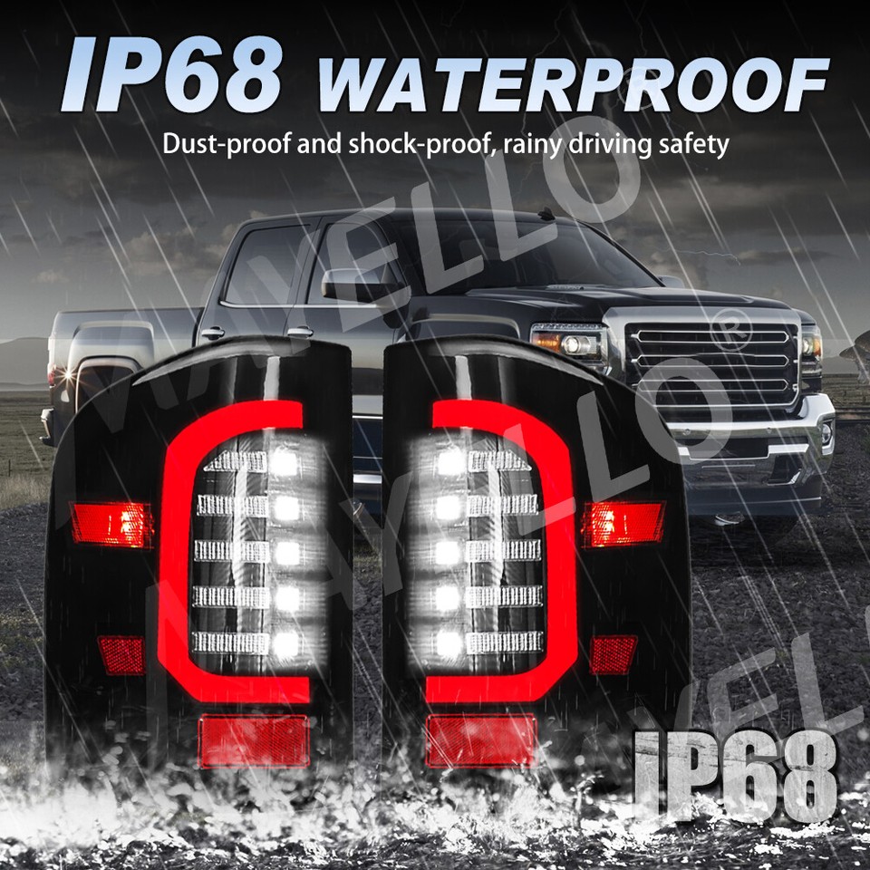 Buy 99-03 CHEVROLET SILVERADO GMC SIERRA 1500 2500 LEFT REAR TAIL LIGHT LAMP HOUSING In FREE - Foto 10