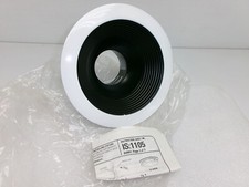LIGHTOLIER 1104 B17 RECESSED DOWNLIGHT 6" BLACK OPEN SPLAY REFLECTOR LOS6