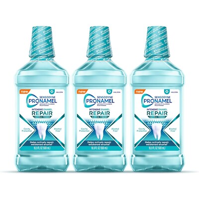 Sensodyne Pronamel Intensive Enamel MouthwashExtra Fresh, 3 x 16.9 fl oz