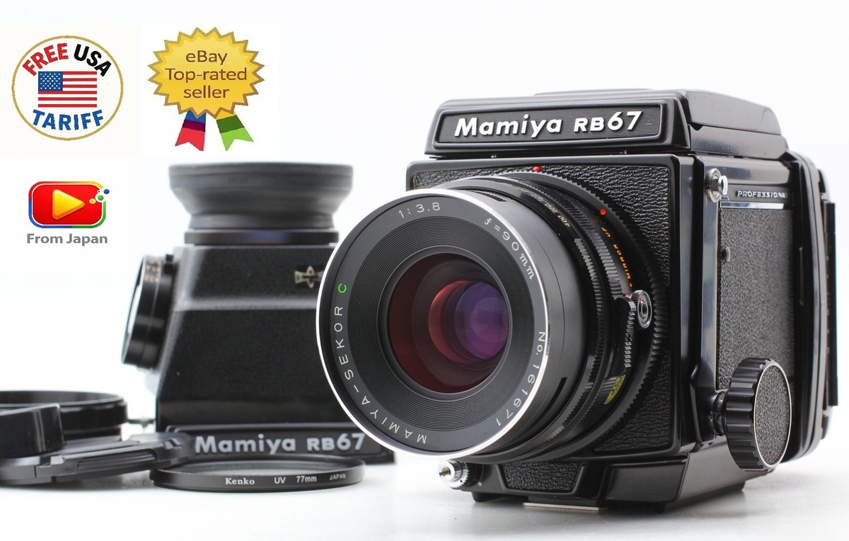 w/CDS Finder [Near Mint] Mamiya RB67 Pro Film Camera C 90mm f3.8