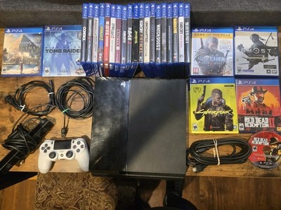 Sony PlayStation 4 PS4 500GB Console, 1 controller, motion camera, 25 top Games