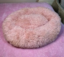 Fluffy Round Calming Pet Bed