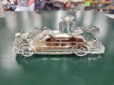 Antique Glass Candy Container Fire Engine