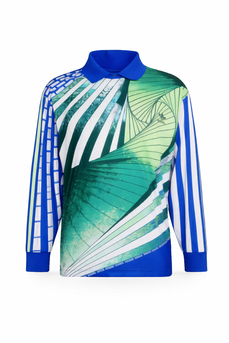 Adidas Archive Goalkeeper Jersey KC7918 Power Blue Turquoise White