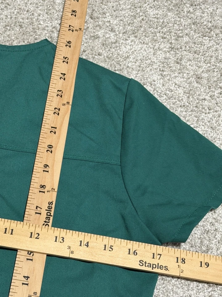 Gray's Anatomy Womens X-Small Scrub Top Pink & Green Tailored By Barco Lot of 2 - Image 3 of 4