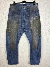 Vivienne Westwood Anglomania Lee Painted Overall Jean Size 36 34