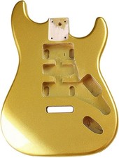 Corpo Chitarra Elettrica Fai da Te Oro per Accessorio Chitarra Fender Strat Blocco Pioppo