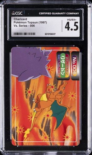 1997 POKÉMON TOPSUN VS. SER #006 CHARIZARD CGC 4.5