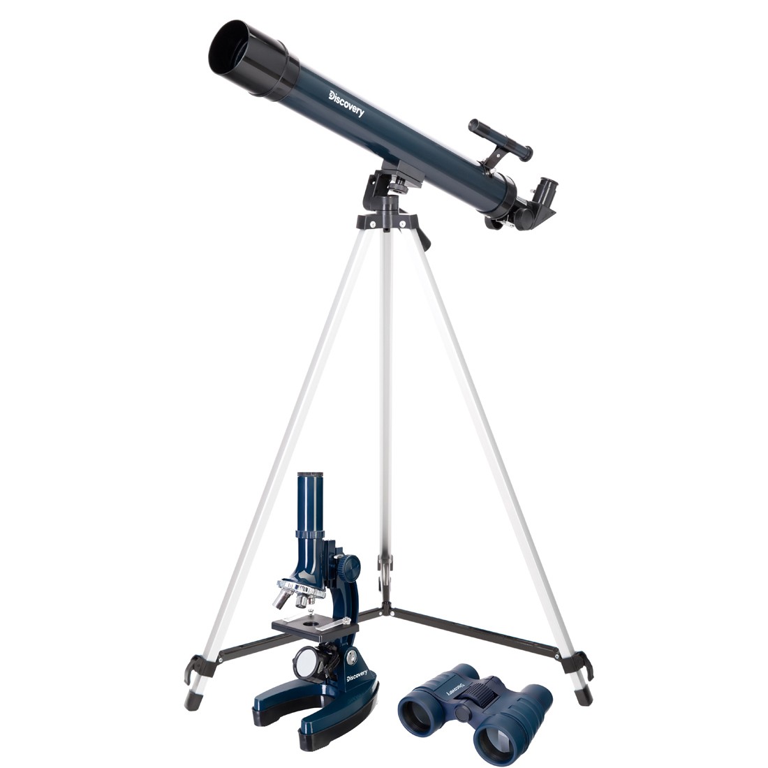 Pack Télescope Microscope et Jumelle DISCOVERY Exploration Nature en Famille