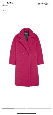Apparis Women's Faux Fur Coat Size S Fuchsia