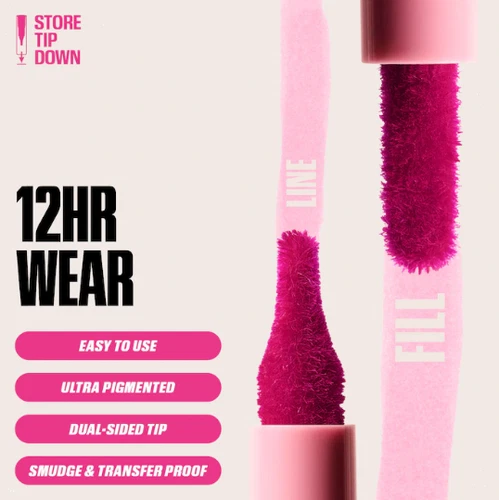 NEW Authentic HUDA BEAUTY Lip Contour Lip Stain for 12Hour Wear,Baby Pink,0.03oz - Bild 3 von 5