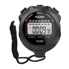 PULIVIA Sports Stopwatch Timer, Single Lap Split Digital Stop Watch for Sport...