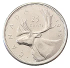 1959 Canada Silver 25-Cent Quarter - 80% Silver - Great Condition