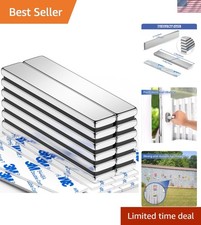 Coated Neodymium Bar Magnets - 12 Pack, Heavy Duty  Corrosion-Resistant