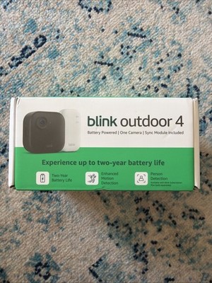 Blink Outdoor 4 (4th Gen) Smart Security Camera Wire Free W/ Sync Module