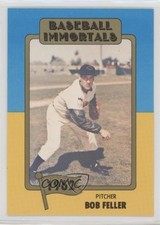 1980-84 SSPC Baseball Immortals 1st Printing MLB Logo Bob Feller #87 HOF 0q3