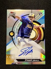 2023 Topps Finest - Finest Autographs Ethan Small #FA-ES (AU, RC) Refractor Base