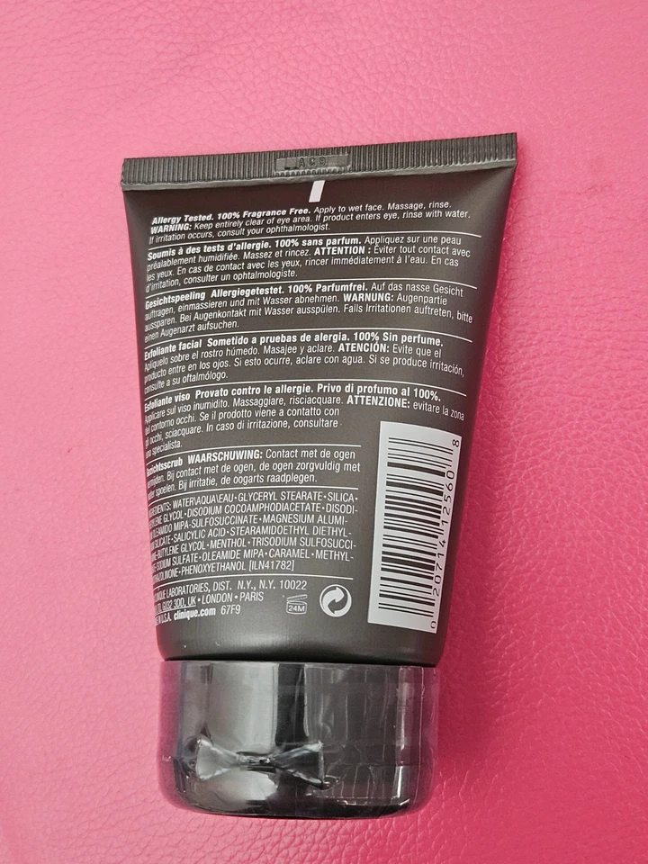 Clinique for Men Face Scrub exfoliant visage~100ml/3.4 oz Full Sz ~ new Sealed - Image 2 of 2