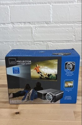 Portable Mini LED Entertainment Projector Image System Projects