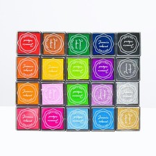 1 Set Finger Ink Pad Stamp Pad 20 Colors DIY Partner kids ink stamps