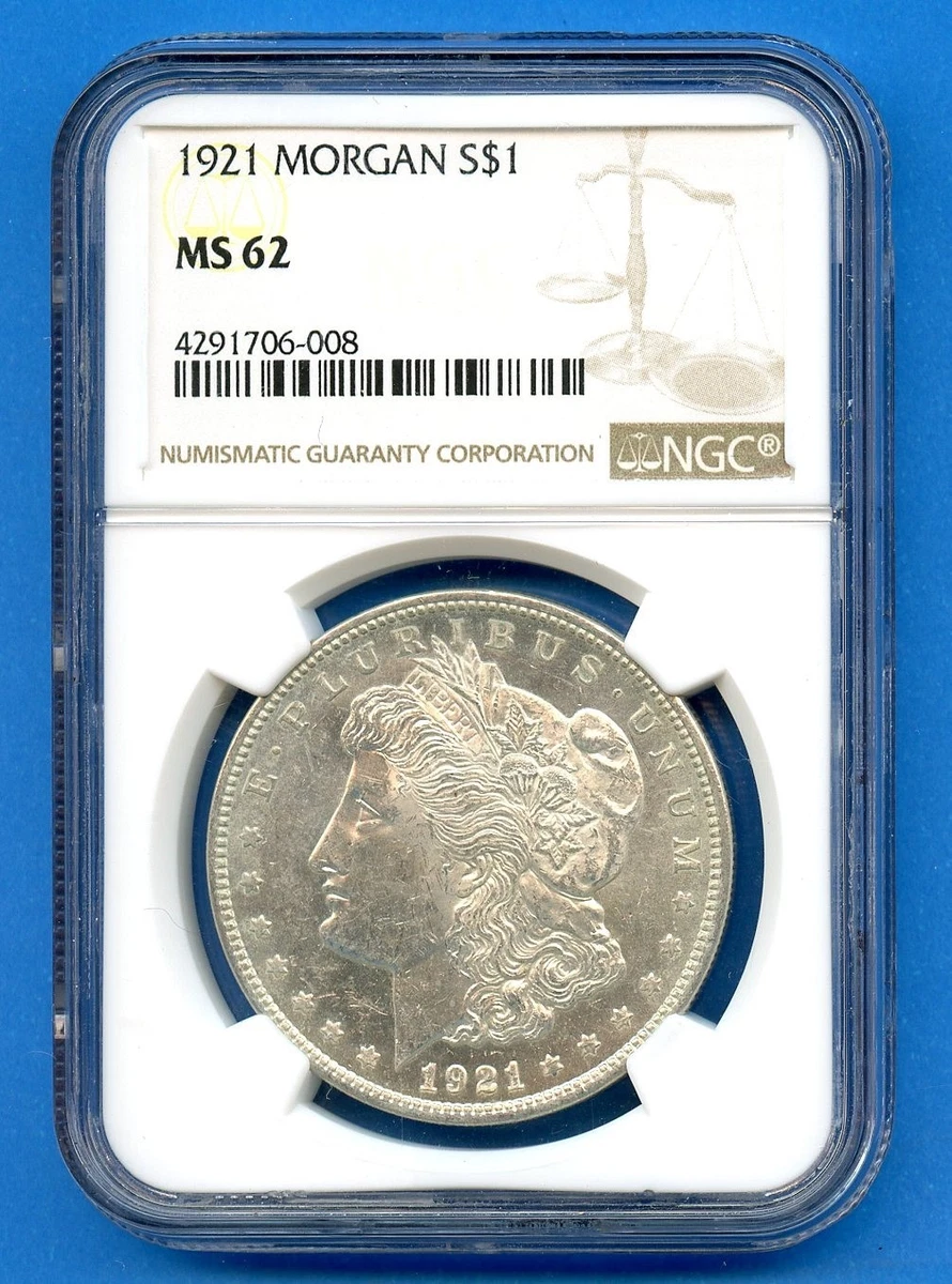 MS 62 Graded 1921 Year Morgan US Dollars (1878-1921) for sale | eBay