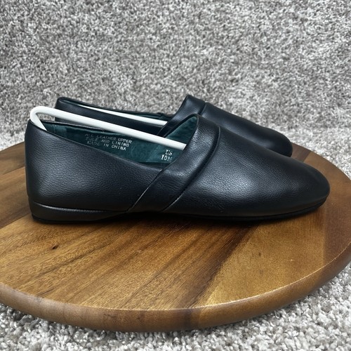 Pamir SF729 Mens Premium Leather Slip-On Moccasins Size 10 Slippers Shoes Black - Picture 2 of 13