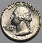1965 Gem BU Washington Quarter.