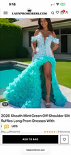 Women Mint Green Formal Wedding Prom Evening Gown Lace Maxi Dress Beaded