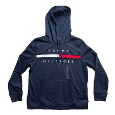 Tommy Hilfiger Men's Embroidered Logo Hoodie Size L, 0472