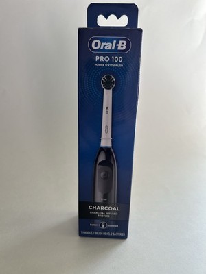 Oral-B Pro 100 Charcoal Infused Bristles Battery Powered Electric Toothbrush